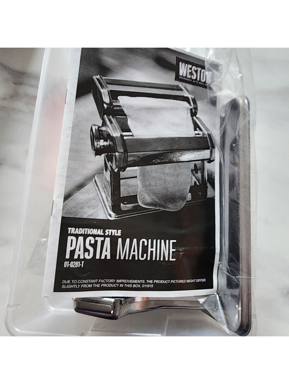 NEW Weston Traditional Style Stainless Steel Pasta Machine Roller Maker No Box - Picture 3 of 8